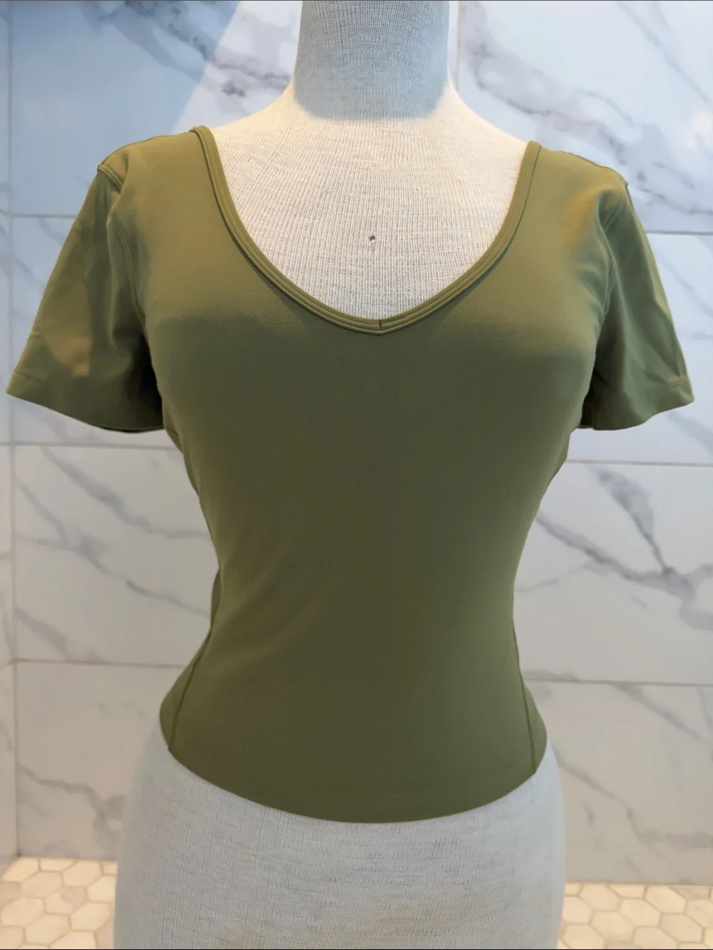 Lululemon Align Short Sleeve T-Shirt In Limited Edition Bronze Green Women’s 4
